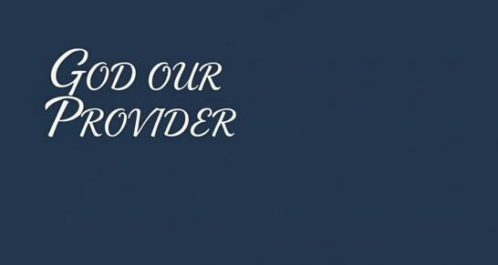 god our provider3